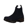 Stiefelette LAZAMANI "Lazamani Stiefelette Nubukleder/Textil", Damen, Gr. 38, blau (jeans), Nubukleder, Textil, casual, Schuhe