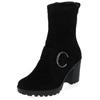 High-Heel-Stiefelette IGI & CO "IGI & CO Stiefelette Leder", Damen, Gr. 40, schwarz, Leder, casual, Schuhe