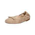 Ballerina HÖGL "Högl Ballerinas Leder", Damen, Gr. 38, grau (taupe), Leder, casual, Schuhe