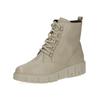Schnürstiefelette CAPRICE "Caprice Stiefelette Leder", Damen, Gr. 38, beige, Leder, casual, Schuhe
