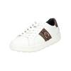 Sneaker GEOX "Geox Sneaker Leder/Textil", Damen, Gr. 38, braun (weiß, braun), Leder, Textil, casual, Schuhe