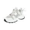 Sneaker STEVE MADDEN "STEVE MADDEN Sneaker Lederimitat/Textil", Damen, Gr. 40, grau (weiß, grau), Lederimitat, Textil, casual, Schuhe