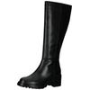 Stiefel GEOX "Geox Stiefel Glattleder", Damen, Gr. 36, schwarz, Glattleder, casual, Schuhe