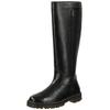 Stiefel KICKERS "Kickers Stiefel Leder", Damen, Gr. 38, schwarz, Leder, casual, Schuhe