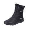 Stiefelette RIEKER "Rieker Stiefelette Lederimitat", Damen, Gr. 42, schwarz, Lederimitat, casual, Schuhe
