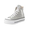 Sneaker CONVERSE "CHUCK TAYLOR ALL STAR LIFT PLATFORM", Gr. 39, grau area, weiß, schwarz, Textil, sportlich, Schuhe