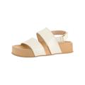 Riemchensandale PAUL GREEN "Paul Green Sandalen Leder", Damen, Gr. 38,5, gold (metallic gold), Leder, casual, Schuhe