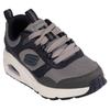 Sneaker SKECHERS "UNO - RETRO GROOVE", Kinder, Gr. 39, braun (braun, schwarz), Lederimitat, casual, Schuhe, Freizeitschuh mit Memory Foam, Größenschablone zum Download