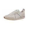 Sneaker TAMARIS "Tamaris Sneaker Leder/Synthetik", Damen, Gr. 40, weiß (weiß, gold), Leder, Synthetik, casual, Schuhe