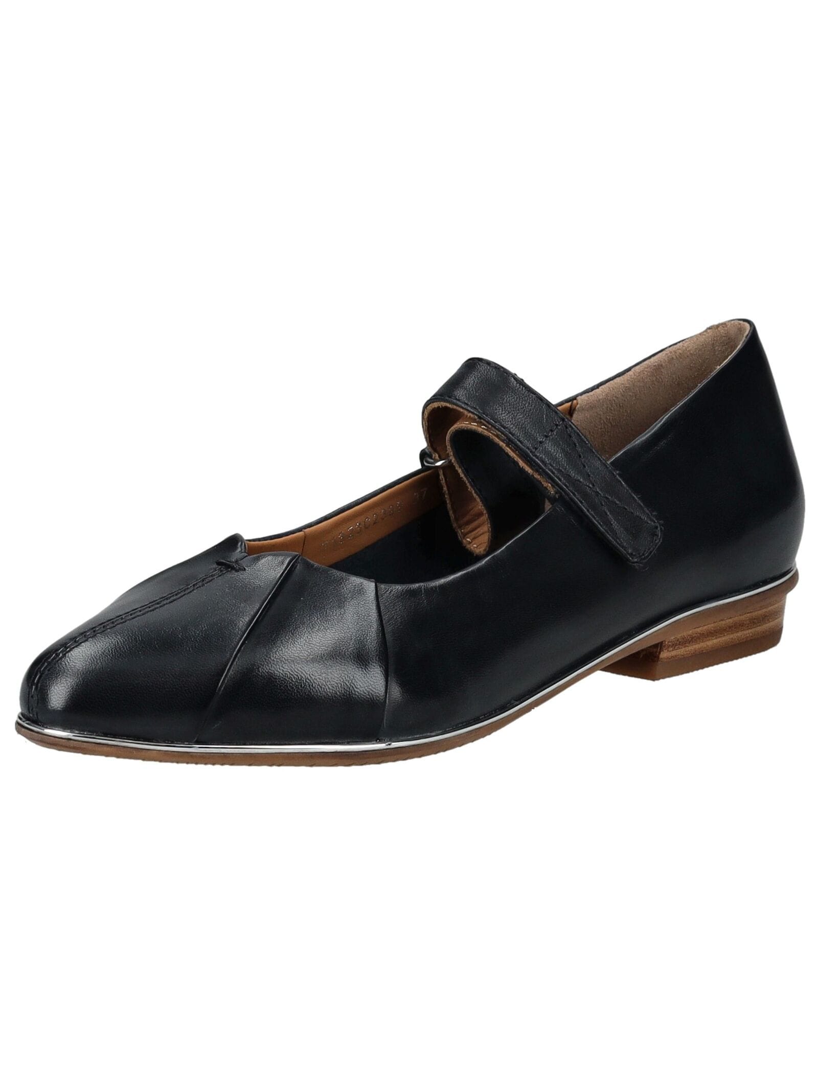Riemchenballerina EVERYBODY "Everybody Ballerinas Leder", Damen, Gr. 39,5, blau, Leder, Casual, Schuhe