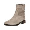 Stiefelette GABOR COMFORT "Gabor Comfort Stiefelette Veloursleder", Damen, Gr. 41, grau (kiesel), Veloursleder, casual, Schuhe