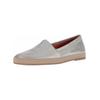 Espadrille GABOR "Gabor Halbschuhe Leder", Damen, Gr. 38,5, silber, Leder, casual, Schuhe