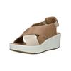Keilsandalette IGI & CO "IGI & CO Sandalen Leder", Damen, Gr. 39, weiß (weiß, beige), Leder, casual, Schuhe