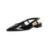 Ballerina HÖGL "Högl Ballerinas Leder", Damen, Gr. 37,5, schwarz, Leder, casual, Schuhe