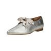 Schnürschuh FLY LONDON "Fly London Halbschuhe Leder", Damen, Gr. 39, silber, Leder, casual, Schuhe