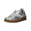 Sneaker GABOR COMFORT "Gabor Comfort Sneaker Nappaleder", Damen, Gr. 39, silber, Nappaleder, casual, Schuhe