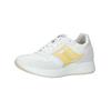 Sneaker NERO GIARDINI "Nero Giardini Sneaker Leder/Textil", Damen, Gr. 39, gelb (weiß, gelb), Leder, Textil, casual, Schuhe