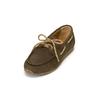 Bootsschuh MARC O'POLO "aus Veloursleder in Cord-Optik", Damen, Gr. 41, schwarz mossy olive, Obermaterial: 100% Leder (Rind), unifarben, Schuhe