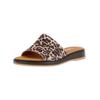 Pantolette GABOR COMFORT "Gabor Comfort Pantoletten Leder", Damen, Gr. 37, braun (leopard), Leder, casual, Schuhe