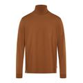 Rollkragenpullover BRAX "Style BENNO", Herren, Gr. L (52), braun, 98% Baumwolle, 2% Elasthan, Langarm, Pullover