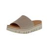 Pantolette GABOR COMFORT "Gabor Comfort Pantoletten Leder", Damen, Gr. 39, beige, Leder, casual, Schuhe