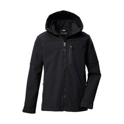 Softshelljacke KILLTEC "KOW 226 BYS SFTSHLL JCKT", Kinder, Gr. 128, schwarz, Oberstoff: Oberseite: 92% Polyester, 8% Elasthan, Rückseite: 100% Polyester, Futter: 100% Polyester, sportlich, Jacken, Wind- und wasserabweisende Kinder-Softshelljacke,...