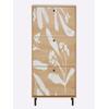Schuhschrank HEINE HOME, beige (natur, weiß), B:60cm H:135cm T:24cm, MDF, Schränke