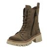 Schnürstiefelette MUSTANG SHOES "Mustang Shoes Stiefelette Lederimitat", Damen, Gr. 37, erde, Lederimitat, casual, Schuhe
