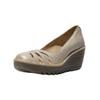 Keilpumps FLY LONDON "Fly London Pumps Leder", Damen, Gr. 39, silber, Leder, casual, Schuhe