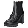 High-Heel-Stiefelette NERO GIARDINI "Nero Giardini Stiefelette Leder/Textil", Damen, Gr. 40, schwarz, Leder, Textil, casual, Schuhe