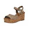 Keilsandalette BLOWFISH "Blowfish Sandalen Lederimitat", Damen, Gr. 41, braun, Lederimitat, casual, Schuhe