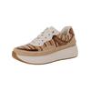 Sneaker MARCO TOZZI "Marco Tozzi Sneaker Lederimitat", Damen, Gr. 39, braun (beige, braun), Lederimitat, casual, Schuhe