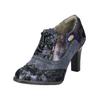 High-Heel-Stiefelette LAURA VITA "LAURA VITA Stiefelette Leder", Damen, Gr. 38, blau, Leder, casual, Schuhe