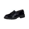 Slipper PAUL GREEN "Paul Green Slipper Leder", Damen, Gr. 40,5, schwarz (schwarz lack), Leder, casual, Schuhe