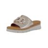 Pantolette GABOR COMFORT "Gabor Comfort Pantoletten Leder", Damen, Gr. 40, puder, Leder, casual, Schuhe