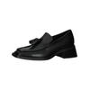 Slipper VAGABOND "Vagabond Slipper Leder", Damen, Gr. 37, schwarz, Leder, casual, Schuhe
