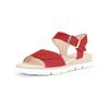 Riemchensandale GABOR "Gabor Sandalen Veloursleder", Damen, Gr. 40, rot, Veloursleder, casual, Schuhe
