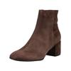 Stiefelette HÖGL "Högl Stiefelette Veloursleder", Damen, Gr. 38, braun, Veloursleder, casual, Schuhe