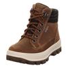 Schnürboots SUPERFIT "TEDD WMS: Weit", Kinder, Gr. 34, braun (dunkelbraun), Veloursleder, Polyester, sportlich, Schuhe, Bike Boots mit wasserdichtem GORE TEX, Größenschablone zum Download