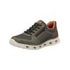 Sneaker RIEKER "Rieker Sneaker Lederimitat", Herren, Gr. 45, oliv, braun, Lederimitat, casual, Schuhe