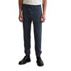 Jerseyhose MARC O'POLO "aus recycelter Baumwolle", Damen, Gr. M, Normalgrößen, blau (schwarz navy), Obermaterial: 100% Baumwolle, unifarben, casual, regular fit normal, Hosen