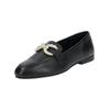 Slipper STEVE MADDEN "STEVE MADDEN Slipper Leder", Damen, Gr. 36, schwarz, Leder, casual, Schuhe