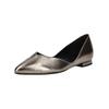 Ballerina HÖGL "Högl Ballerinas Leder", Damen, Gr. 38, grün (olive), Leder, elegant, Schuhe