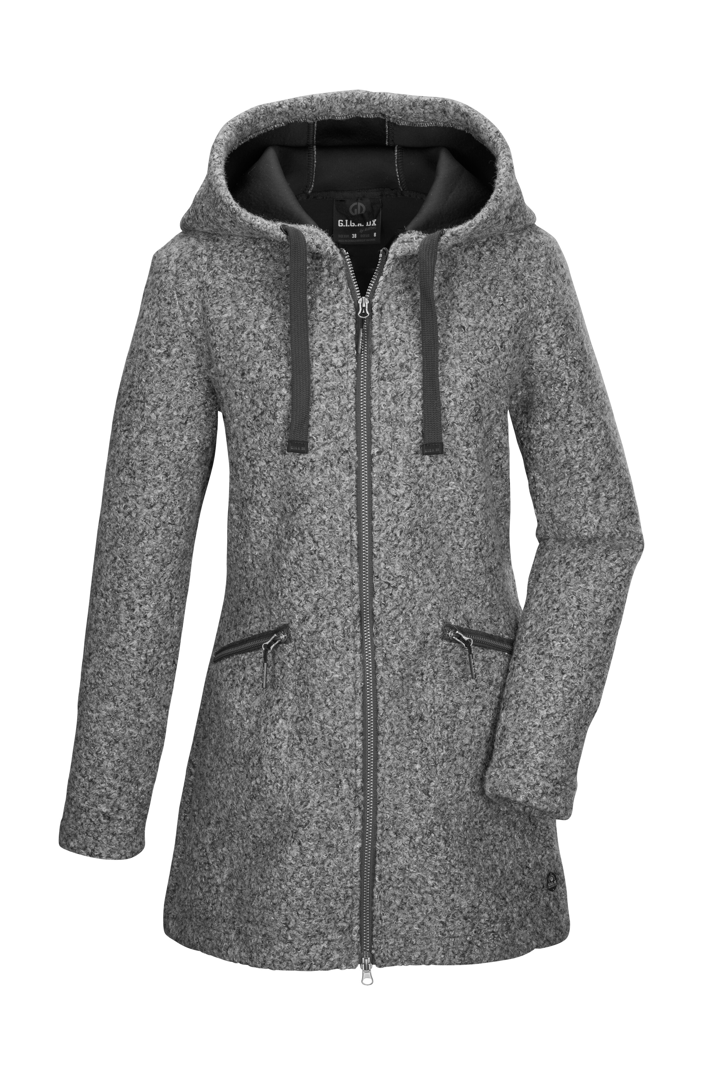 Parka "GW 87 WMN PRK_Roshana", Damen, Gr. 46, grau, Oberstoff: Oberseite: 100% Polyester, Rückseite: 100% Polyester, G.I.G.A. DX BY KILLTEC, Sportlich, Jacken, Windabweisender Damen Parka mit verstellbarer Kapuze u Zipper-Taschen Image