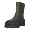 Stiefel CLARKS "Orianna2 Rise", Damen, Gr. 38, grün, Leder, casual, Schuhe, im angesagten Design mit Stollensohle