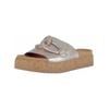 Pantolette GABOR "Gabor Pantoletten Leder", Damen, Gr. 39, puder, Leder, casual, Schuhe
