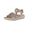Keilsandalette GABOR "Gabor Sandalen Leder", Damen, Gr. 36, puder, Leder, casual, Schuhe