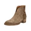 Stiefelette GABOR "Gabor Stiefelette Veloursleder", Damen, Gr. 40, braun (mittelbraun), Veloursleder, casual, Schuhe