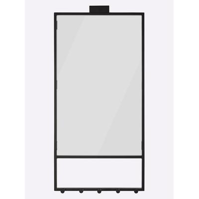 Wandgarderobe HEINE HOME, schwarz, B:45cm H:93cm T:9cm, Stahl, Garderobenpaneele Image