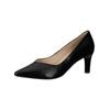 Pumps HÖGL "Högl Pumps Leder", Damen, Gr. 34,5, grau (dunkelgrau), Leder, casual, Schuhe